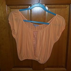 Charlotte Russe crop top with lace